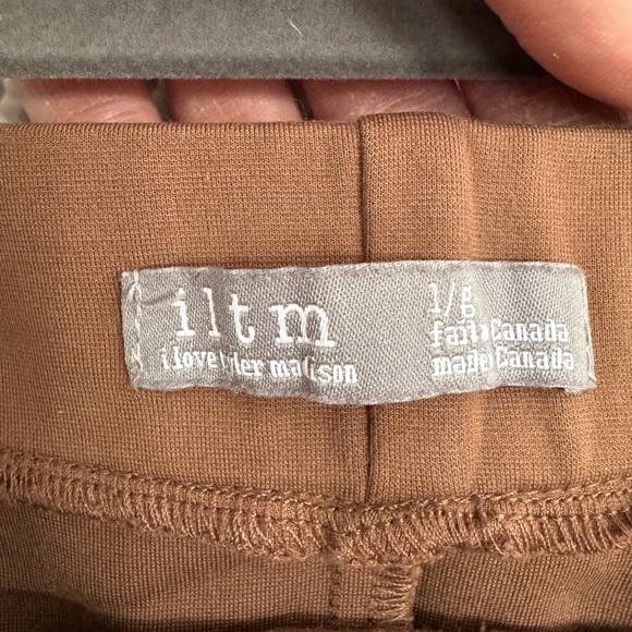 Brown Elastic Waist Trousers - Picture 4 of 4